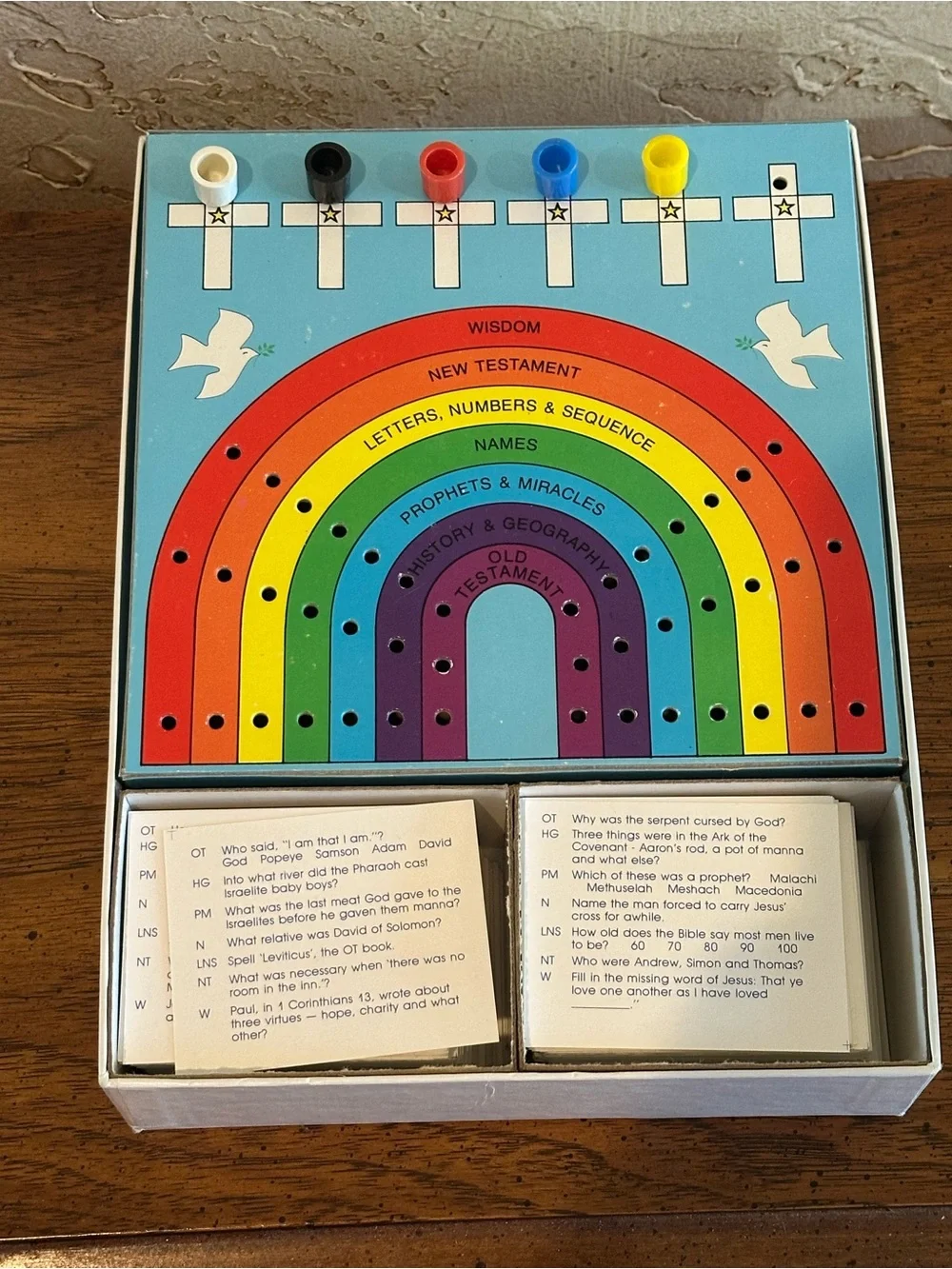 Vintage 1984 Children’s Bible Trivia Board Game